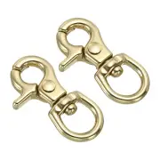 Lobster Clasp Keychains, 2Pcs 10mm Round Clasps Swivel Trigger Snap Hook