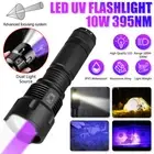 395nm UV Light Blacklight Inspection Lamp 1200Lm White LED Flashlight Zoom Torch
