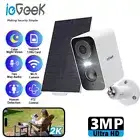 ieGeek 2K Outdoor Wireless Security Camera WiFi Home Battery CCTV System Alexa