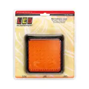 LED Autolamps Rear Indicator Light 12-24V 100x100mm with Bracket & 30cm Wire