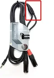Proel CHLP320LU3 Professional Y Audio Cable with Mini Jack Plug Stereo XLR 3P Male Black (3m)