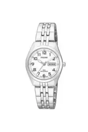 Pulsar Ladies Stainless Steel Day Date 26mm 5ATM Watch PN8003X1