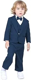 mintgreen Baby Boys Suit Set, Tuxedo Wedding Outfit Formal Wear (Blazer, Waistcoat, Shirt, Trousers)