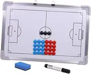 KOMBIUDA 1 Set Aluminum Alloy Football Board White Board Magnetic Board Football Play Board Soccer Dry Erase Board Hangable Football Board Magnetic Football Board Football Practice Board