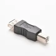 Black USB Type A Female to USB Type B Male USB Plug Printer Adapter Converter.UU