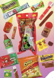 Chamoy Pickle Kit w Chamoy Pickle + Hot Cheetos & Candy Spicy & Sweet FREE SHIP