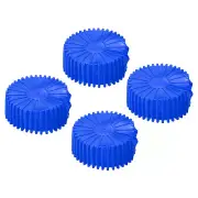 4pcs 80mm Manifold Gauge Protective Boot Cover for Refrigerant Gauges Blue