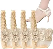 High Heel Shoe Straps | Elastic High Heel Anti-Loose Straps - 2 Pair Adjustable Lace Strap Belt High Heel Anti-Loose Bands