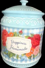 Pioneer Woman Cookie Jar " Happiness Is Homemade " Stoneware - BN