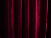 Large Thick Stretch Velvet Curtain 295x230cm with Full Liner 15 Hooks Burgundy