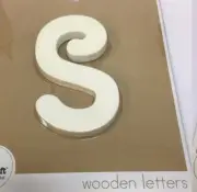 New KidKraft Wooden Letters, Approx 6", Lowercase, S-H- Triangle Hooks Attached