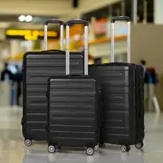 ALFORDSON Luggage Suitcase Sets 3PC Trolley Carry on Travel TSA Black
