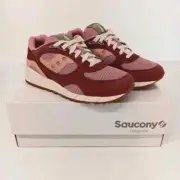 Saucony Men's Shadow 6000 Mushroom Low Top Sneakers - Burgundy - US7