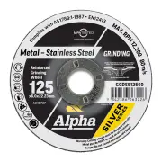 Alpha GGDSS12560 - Grinding Disc 125 x 6.0mm - Silver Series
