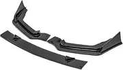 Car Front Bumper Spoiler for Infiniti for Q50 2014-2017 Glossy Black Lower Splitter Plate Blade Car Accessories 3pcs Auto Front Bumper Lip Spoiler(Sport Model)