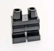 Lego - Minifigure Legs - Black, Short, Articulated