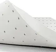 King Size Memory Foam Mattress Topper, 60D Foam 8cm Thick Bed Topper with Removable Cover Beddings, Highly Breathable Bedding Floor Mat Pad, White Color