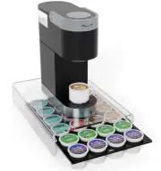 K Cup Holder，Coffee Pod Holder Drawer Capsule Display Storage for K-cup 24pods