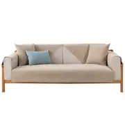 Sofa Cover Anti-Cat Scratch Sofa Towel Cover Water Resistant Pet Couch Slipcover-Beige