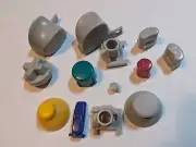 Full Set L R ABXY Z Keypads Buttons For GameCube Controller For NGC-Mix color