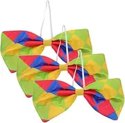 [HAPINARY] 3pcs Clown Bow Tie Masquerade Clown Dress Accessories Costume Accessories Party Stage Bow Tie Performance Clown Clown Costume Role Play Clown Collar