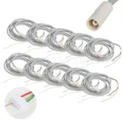 10pcs Dental Ultrasonic Scaler Handpiece Cable Tube Hose Fit EMS WOODPECKER