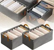 Cation Multi-Functional Folding Wardrobe,2025 New Wardrobe Clothes Organizer,Pickelect Storage Boxes,Closet Clothes Organizer with Handle for Organizing Clothes Toy Nursery,Ultra Space (1PCS Gray)