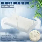 Luxury Soft Contour Bamboo Pillow Cushion Memory Foam Fabric Hypoallergenic New