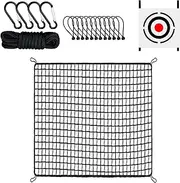 Golf Practice Net |Golf Practice Net - Heavy Duty Swing Training Simulator | Portable Hitting | Durable Sports Barrier with Target Cloth | Indoor Outdoor Backyard Garden for Home and