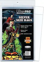 Ultra Pro Silver Comic Bags: Pack 100