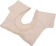 Underarm Sweat Vest Women Mesh Skin Colored Underarm Sweat Short Sleeve Elastic Vest for Sports (M)