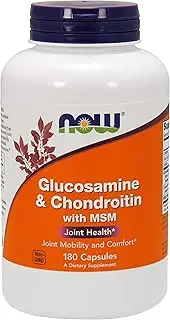 NOW Foods NOW Glucosamine 500 / Chondroitin 400 / MSM Caps 180 Ct