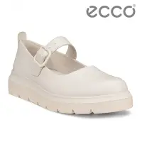 在飛比找Yahoo奇摩購物中心優惠-ECCO NOUVELLE 新潮簡約厚底正裝鞋 女鞋 石灰色