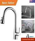 WELS Pull Out Kitchen Faucet 3 Modes Spout Gooseneck Swivel Laundry Sink Mixe...
