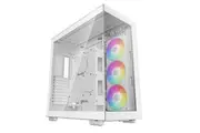DEEPCOOL CH780 White Panoramic Tempered Glass ATX Case, 1 x Pre-Installed Fans, GPU up to 480mm, USB3.04, Audio1, Type-C1