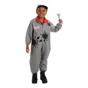 Kaplan Early Learning Grey Kids Mechanic Dress-Up Washable Outfit