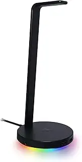 Razer Base Station V2 Chroma - Chroma Enabled Headset Stand with USB 3.1 Hub and 7.1 Surround Sound - Black