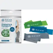 GAIAM Strength & Flexibility Kit Light, Medium & Heavy Bands 1