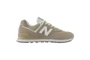 Mens New Balance 574 Light Mushroom/ White Athletic Shoes