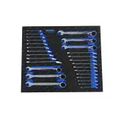 27 Pcs of Kincrome Tool Armour Reverse Gear Spanners EVA Tray Metric & Imperial
