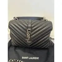 在飛比找蝦皮購物優惠-二手真品 保證 YSL學院包 Saint Laurent C