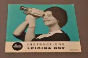 Leitz, Leica Leicina 8SV Owner's Manual, Original, Not a Copy! c1964