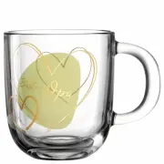 Leonardo cup Emozione Best Grandpa, mug, soda-lime glass, green, 400 ml
