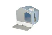 Pawz Chimney House Fully Enclosed Cat Litter Box Blue