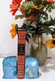 One of a Kind Genuine Brazilian Extra Quality Agate Bookends