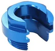 Aeroflow Push On EFI Fitting Retaining Locking Collar With Slot Blue - AF59-905-02