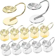 [Minkissy] 12pcs Clip Earring Converter Flat Back No Piercing Shaped Ear Clips for DIY Jewelry Accessories Lightweight Material for Easy and Comfortable Wear