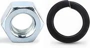 Pitman Arm Nut and Lock Washer for Steering Gear Box Compatible with Jeep Wrangler YJ TJ JK JKU Cherokee XJ Comanche MJ Grand Cherokee ZJ CJ5 CJ6 CJ7 Scrambler Replacement for J3200501