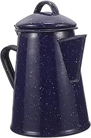 ELAYARD Enamel Water Pot Thickened Coffee Kettle with Ergonomic Handle for Home Office and Outdoor Use Comfortable Grip Smooth Surface Easy Pouring Without Spills