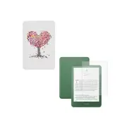 SaharaCase Venture TPU 7" Folio Case & Screen Protector for Kindle Tree Heart